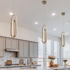 QN-DEMARK-1P-BG Demark LED Pendant Brushed Gold