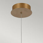 QN-DEMARK-1P-BG Demark LED Pendant Brushed Gold