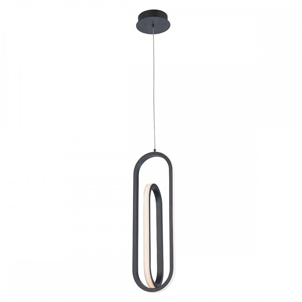 QN-DEMARK-1P-BK Demark LED Pendant Matte Black