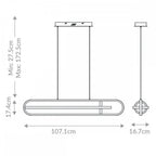 QN-DEMARK-1P-BK Demark LED Pendant Matte Black