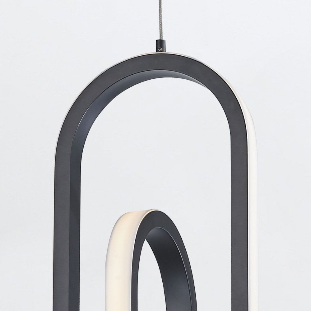 QN-DEMARK-1P-BK Demark LED Pendant Matte Black