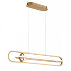 QN-DEMARK-LP-BG Demark LED Linear Pendant Brushed Gold