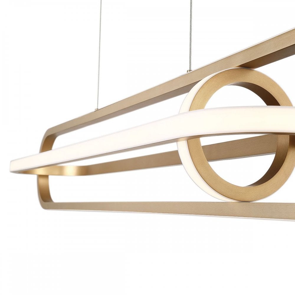 QN-DEMARK-LP-BG Demark LED Linear Pendant Brushed Gold