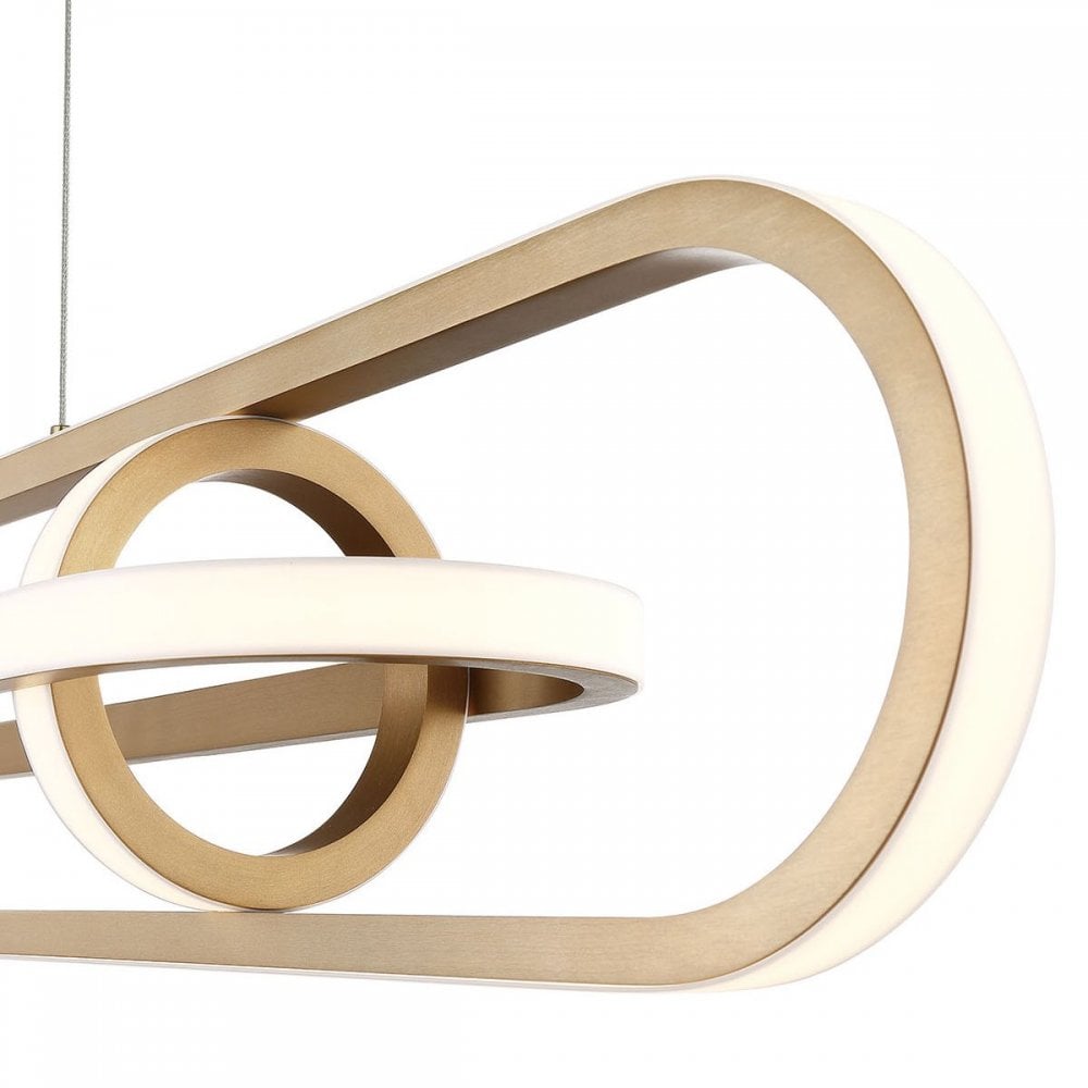 QN-DEMARK-LP-BG Demark LED Linear Pendant Brushed Gold
