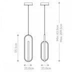 QN-DEMARK-LP-BK Demark LED Linear Pendant Matte Black