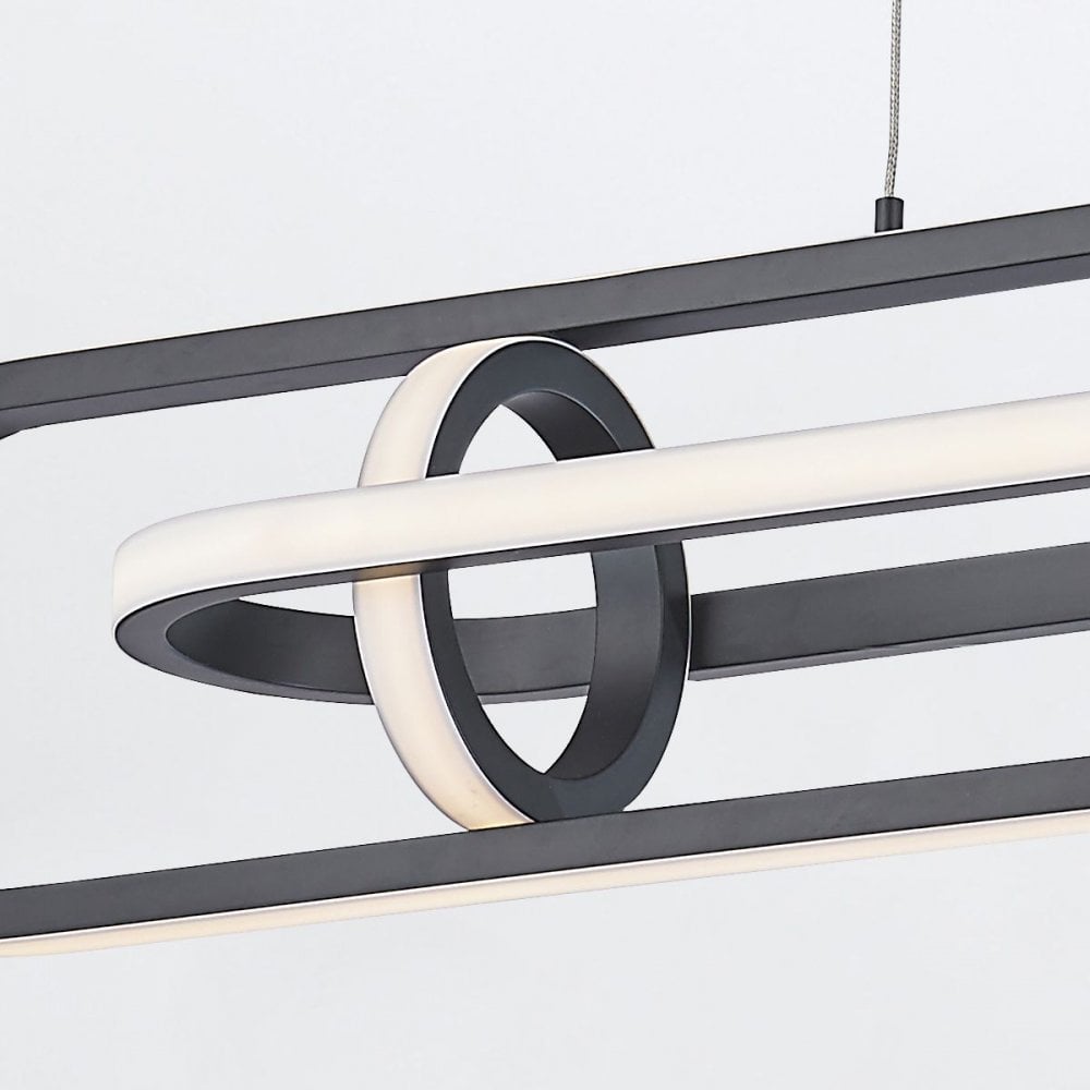 QN-DEMARK-LP-BK Demark LED Linear Pendant Matte Black