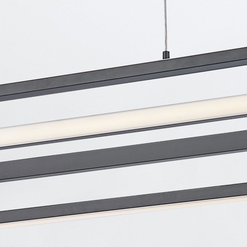 QN-DEMARK-LP-BK Demark LED Linear Pendant Matte Black