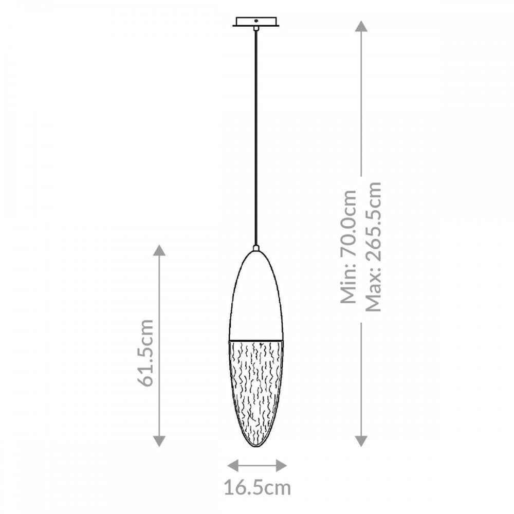 QN-ECROU-1P-BG Ecrou Pendant Brushed Gold