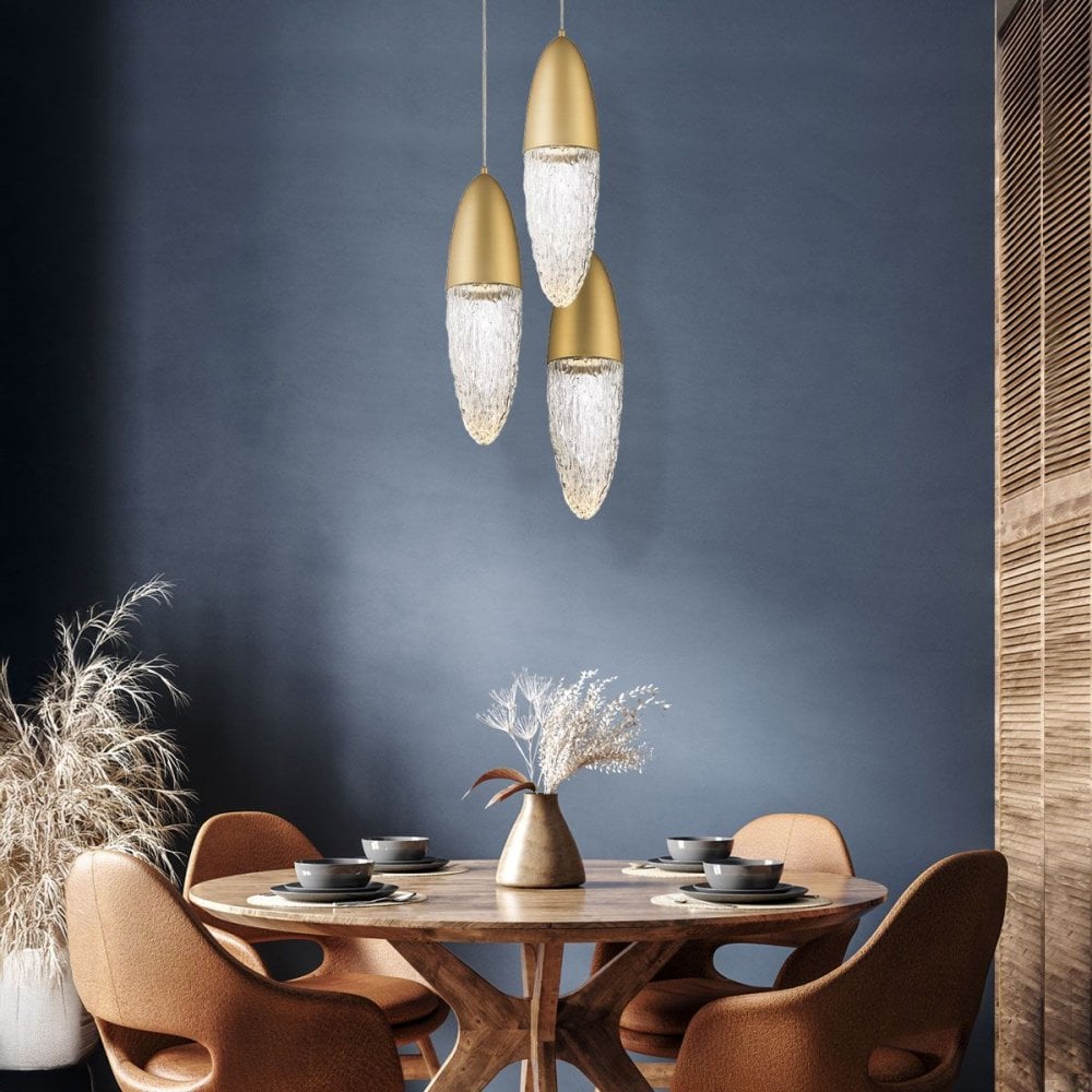 QN-ECROU-1P-BG Ecrou Pendant Brushed Gold