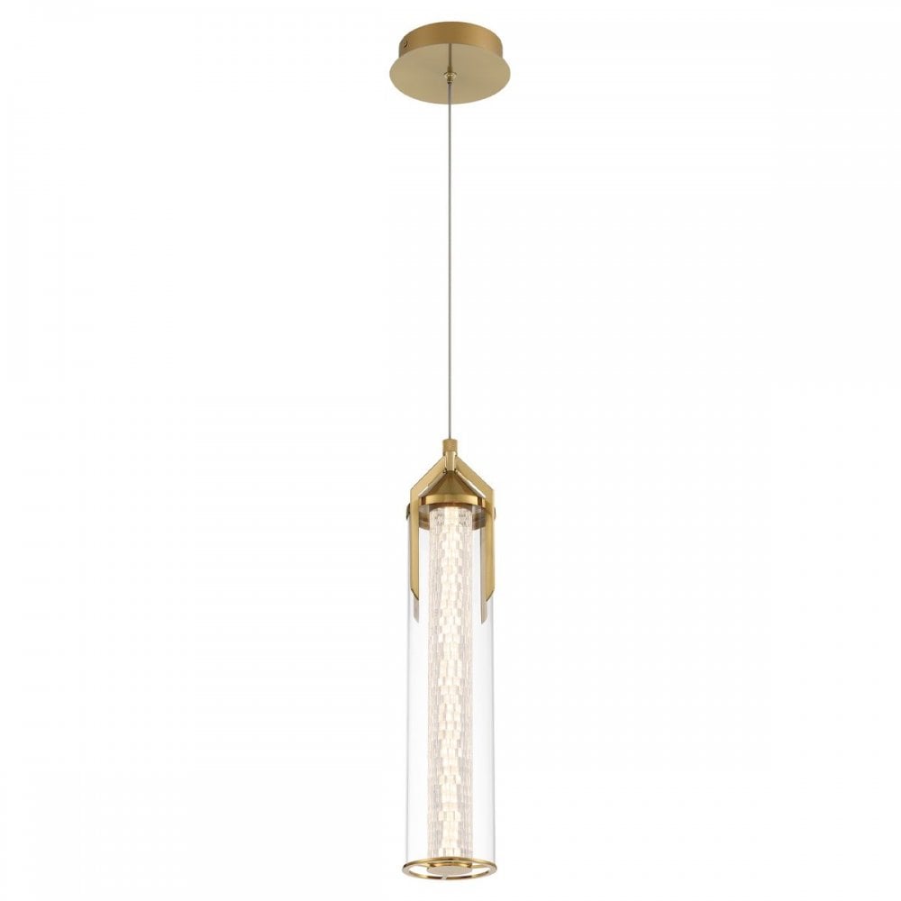 QN-ESPADA-1P-BG Espada LED Pendant Brushed Gold