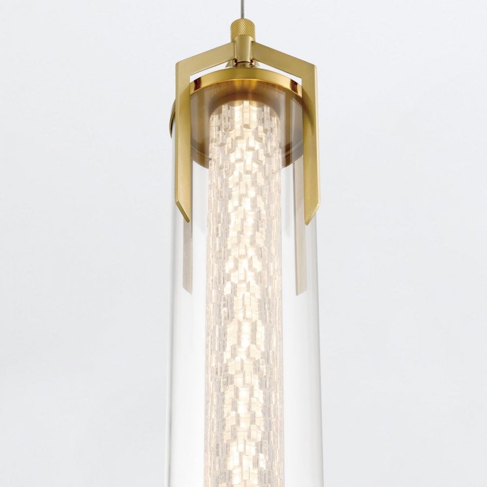 QN-ESPADA-1P-BG Espada LED Pendant Brushed Gold