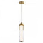 QN-ESPADA-1P-BG Espada LED Pendant Brushed Gold