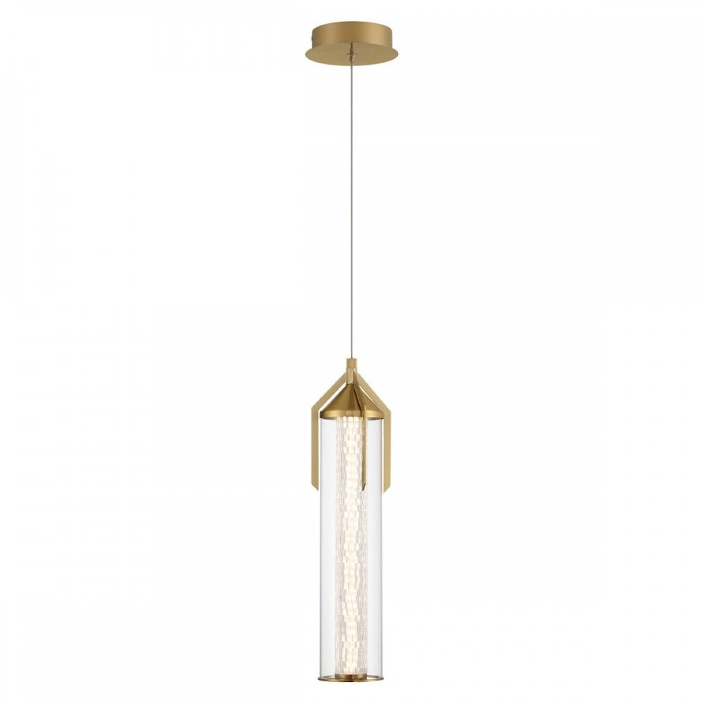 QN-ESPADA-1P-BG Espada LED Pendant Brushed Gold