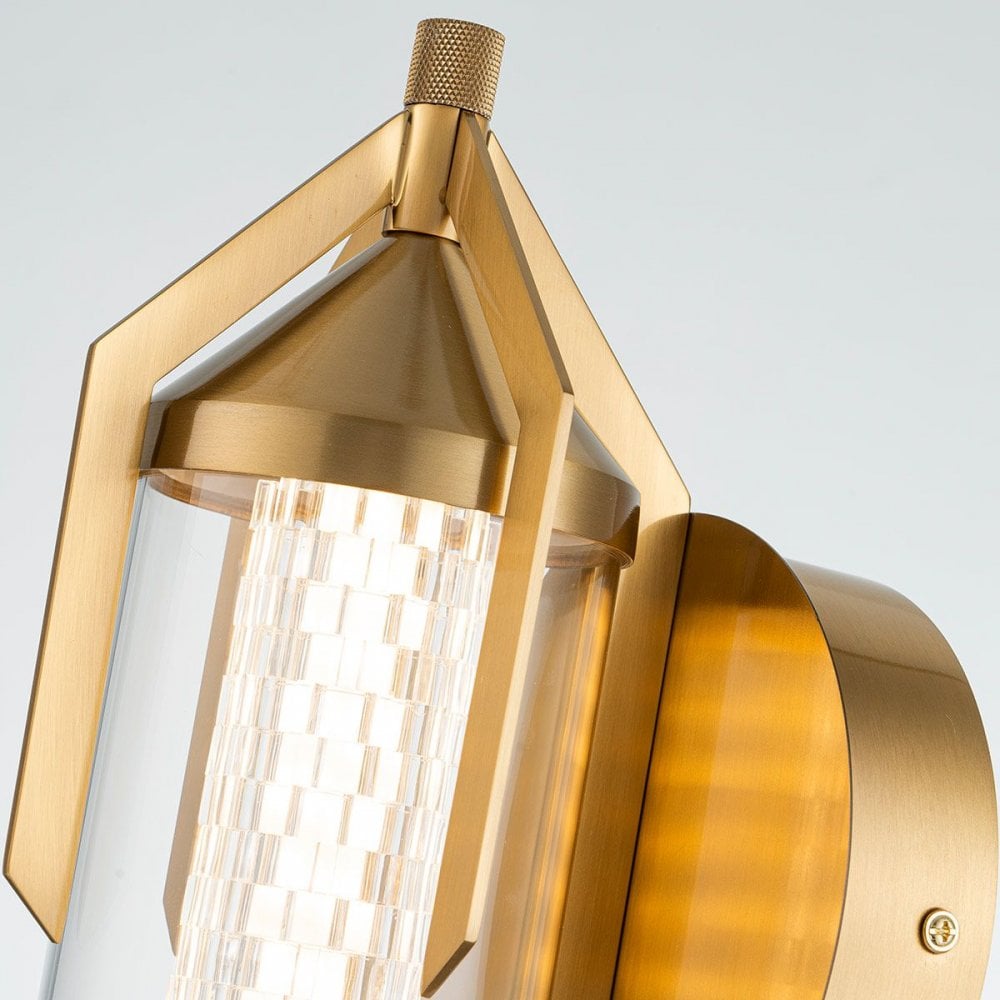 QN-ESPADA-1W-BG Espada LED Bathroom Wall Light Brushed Gold
