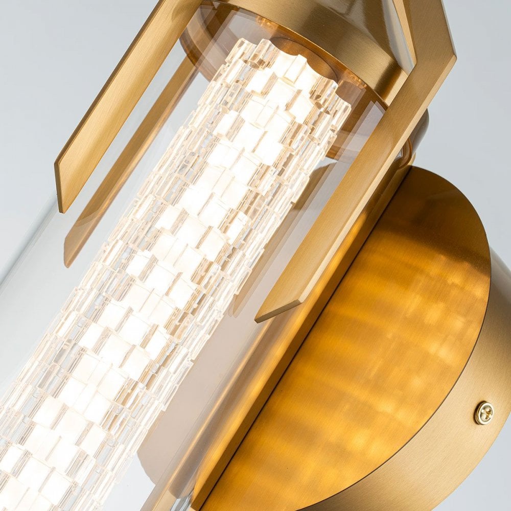 QN-ESPADA-1W-BG Espada LED Bathroom Wall Light Brushed Gold