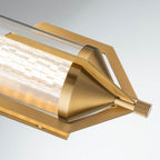 QN-ESPADA-2W-BG Espada Tall LED Bathroom Wall / Above Mirror Light Brushed Gold
