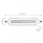 QN-ESPADA-2W-PC Espada Tall LED Bathroom Wall / Above Mirror Light Polished Chrome