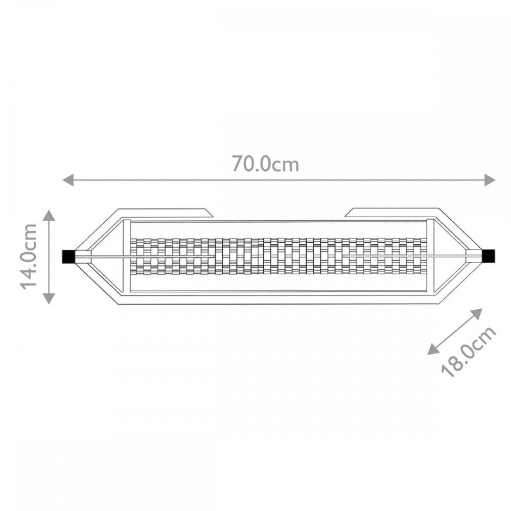 QN-ESPADA-2W-PC Espada Tall LED Bathroom Wall / Above Mirror Light Polished Chrome