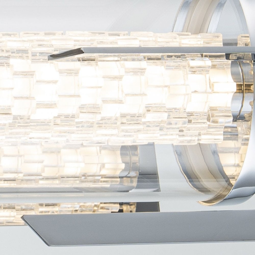 QN-ESPADA-2W-PC Espada Tall LED Bathroom Wall / Above Mirror Light Polished Chrome