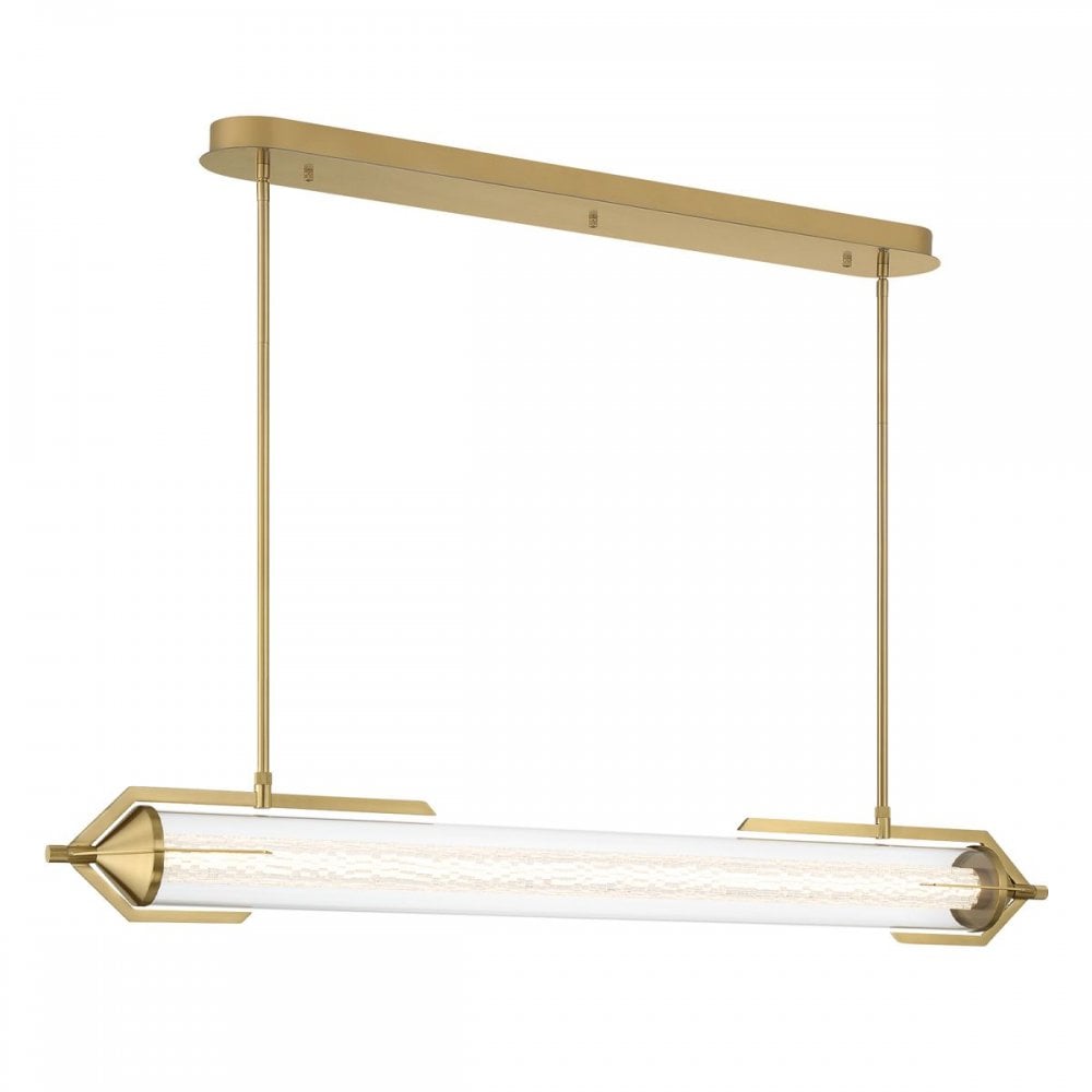 QN-ESPADA-LP-BG Espada LED Linear Pendant Brushed Gold