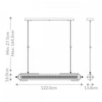 QN-ESPADA-LP-BG Espada LED Linear Pendant Brushed Gold