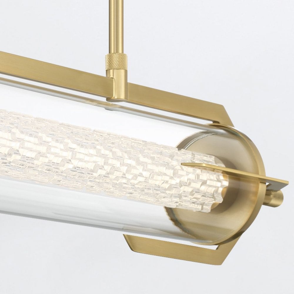 QN-ESPADA-LP-BG Espada LED Linear Pendant Brushed Gold