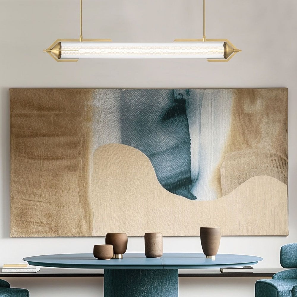QN-ESPADA-LP-BG Espada LED Linear Pendant Brushed Gold