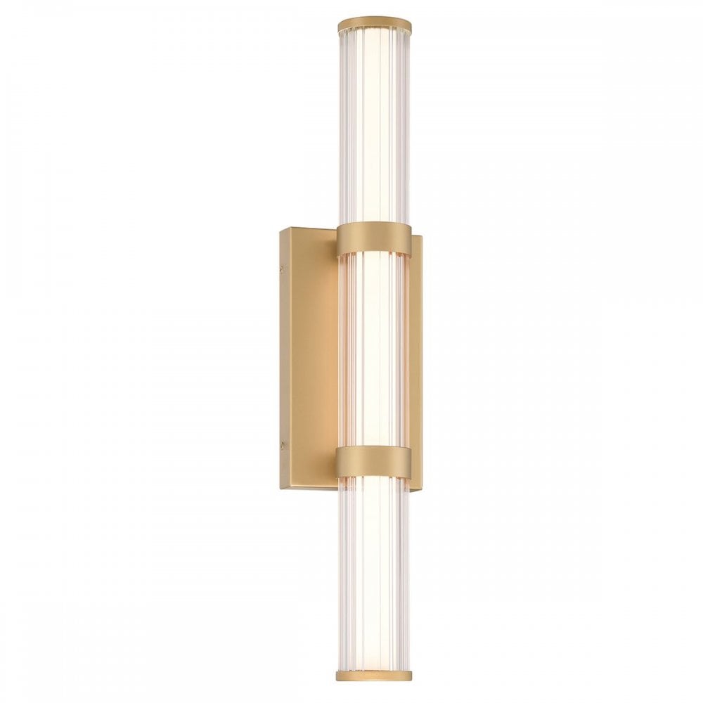 QN-FAYTON-M-BG Fayton Outdoor Medium LED Wall Light Brushed Gold