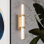 QN-FAYTON-M-BG Fayton Outdoor Medium LED Wall Light Brushed Gold