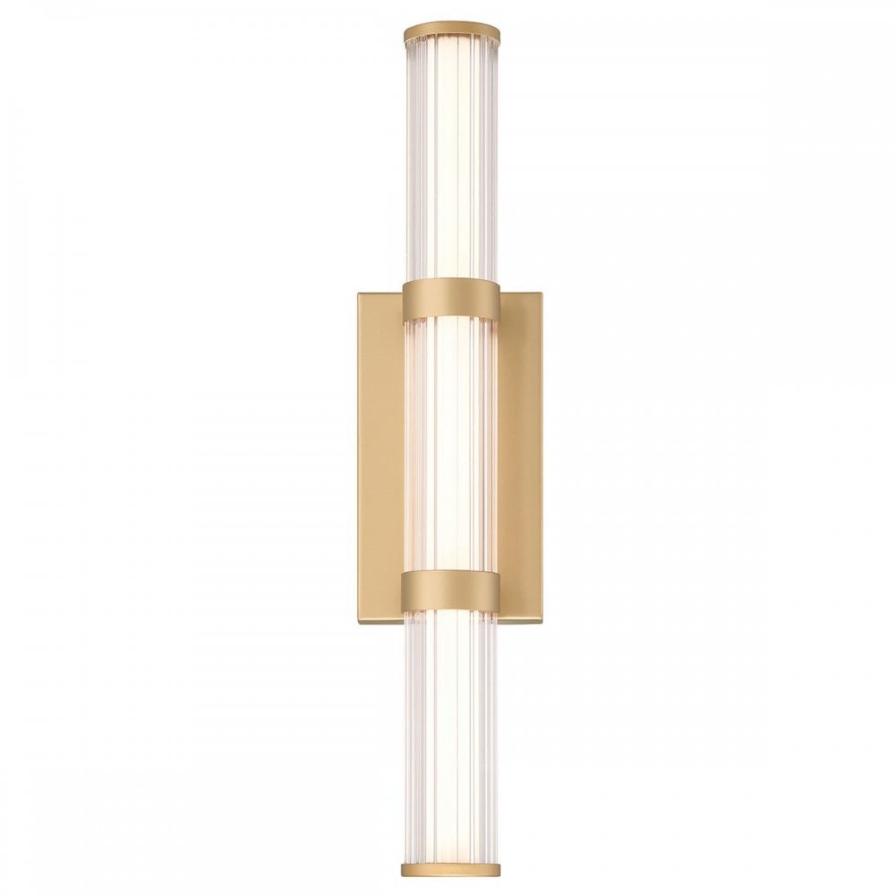 QN-FAYTON-M-BG Fayton Outdoor Medium LED Wall Light Brushed Gold