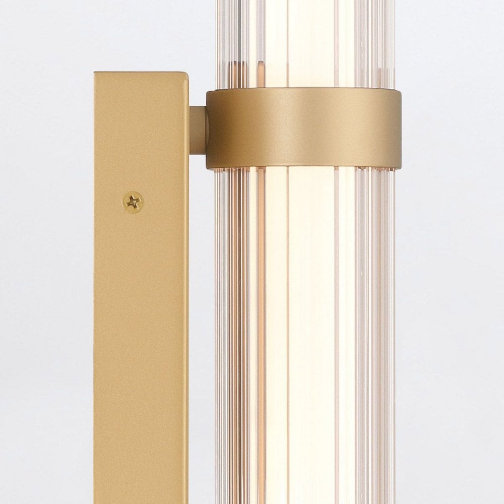 QN-FAYTON-M-BG Fayton Outdoor Medium LED Wall Light Brushed Gold