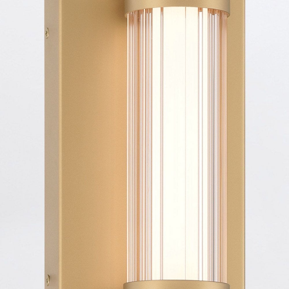 QN-FAYTON-M-BG Fayton Outdoor Medium LED Wall Light Brushed Gold