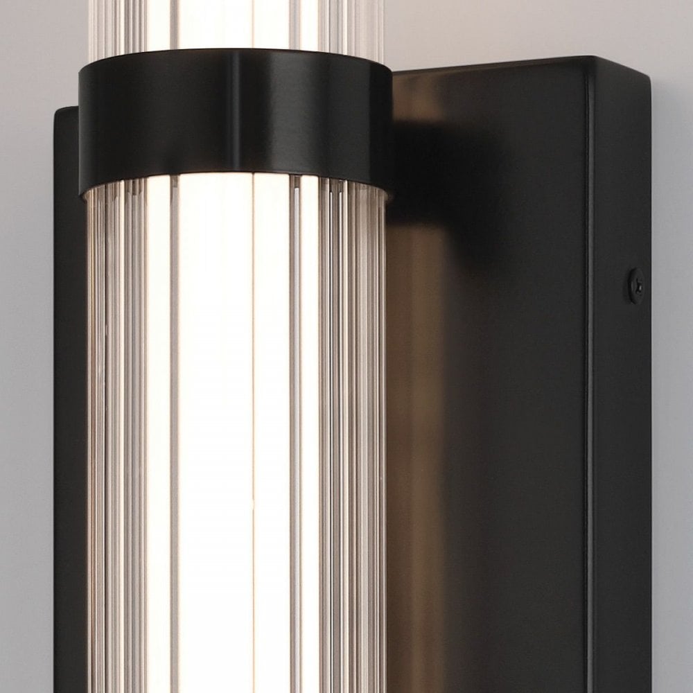 QN-FAYTON-M-BK Fayton Outdoor Medium LED Wall Light Matte Black