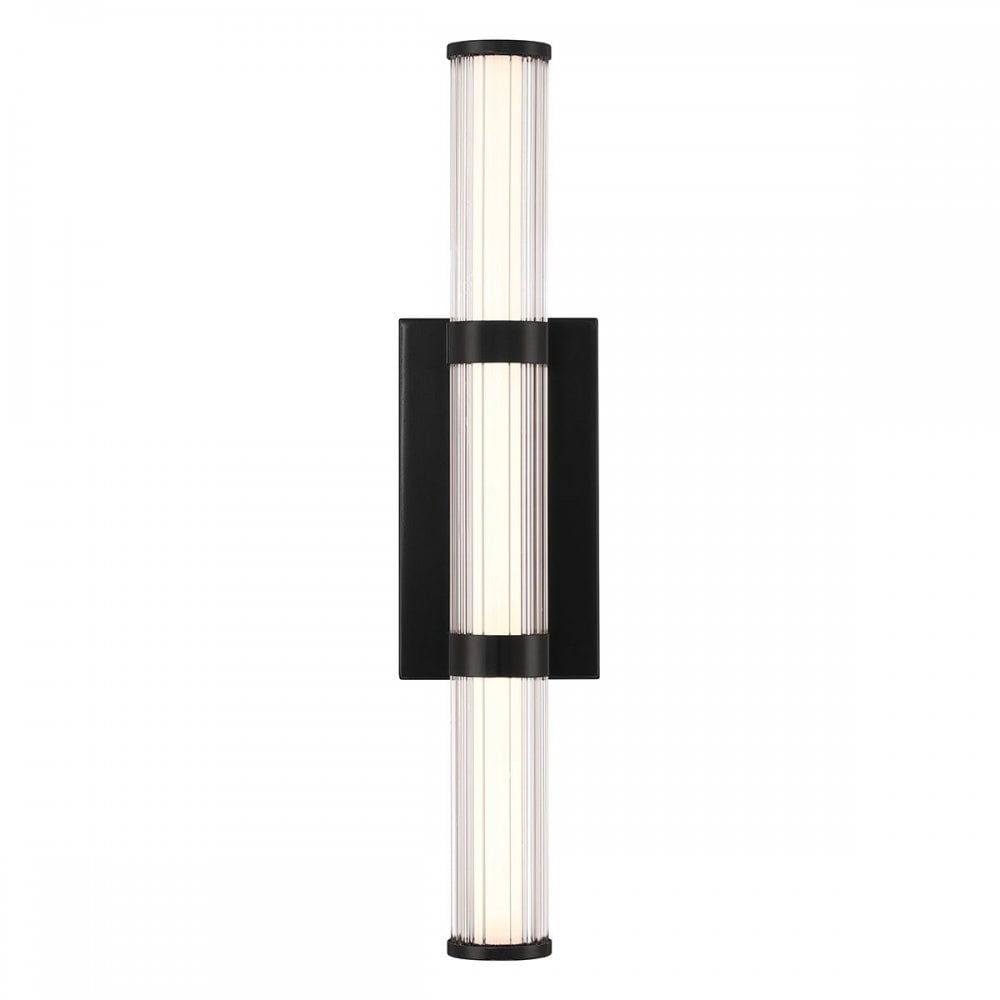 QN-FAYTON-M-BK Fayton Outdoor Medium LED Wall Light Matte Black