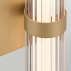 QN-FAYTON-S-BG Fayton Outdoor Small LED Wall Light Brushed Gold