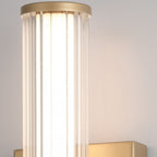 QN-FAYTON-S-BG Fayton Outdoor Small LED Wall Light Brushed Gold