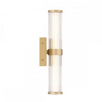 QN-FAYTON-S-BG Fayton Outdoor Small LED Wall Light Brushed Gold