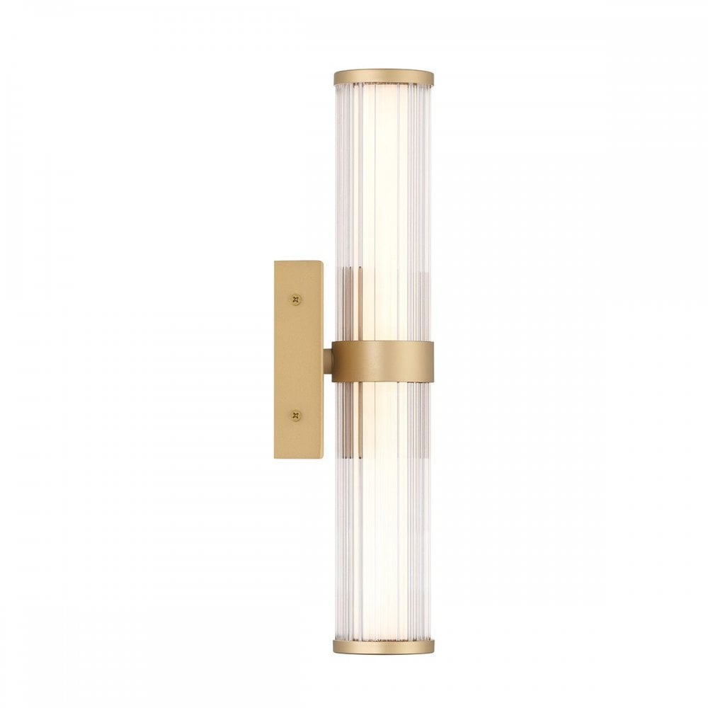 QN-FAYTON-S-BG Fayton Outdoor Small LED Wall Light Brushed Gold