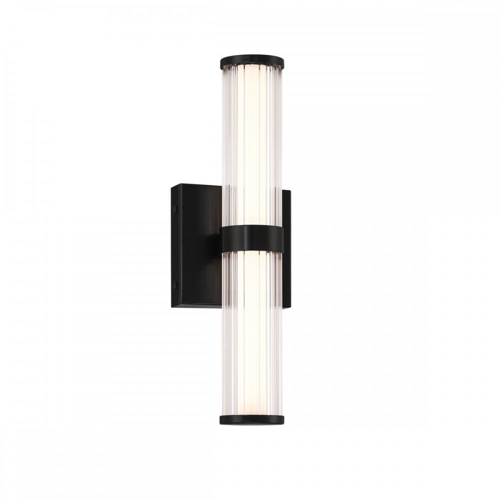 QN-FAYTON-S-BK Fayton Outdoor Small LED Wall Light Matte Black