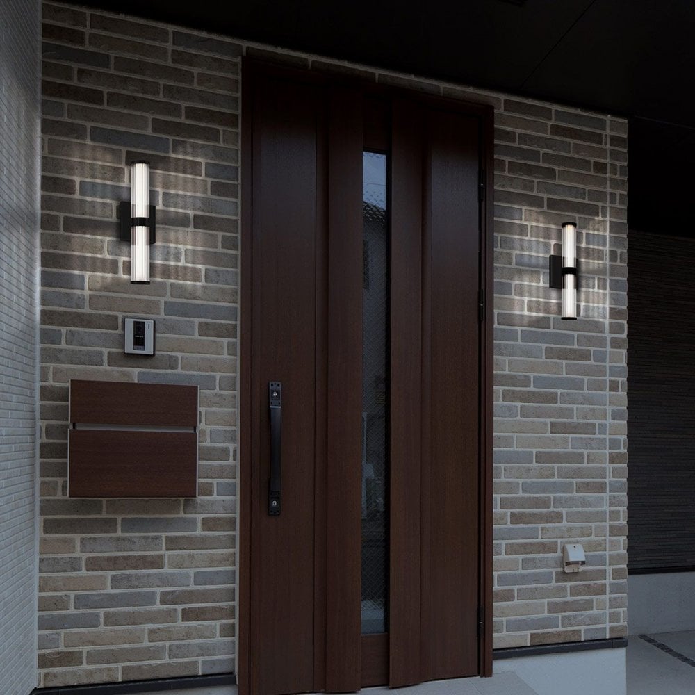 QN-FAYTON-S-BK Fayton Outdoor Small LED Wall Light Matte Black