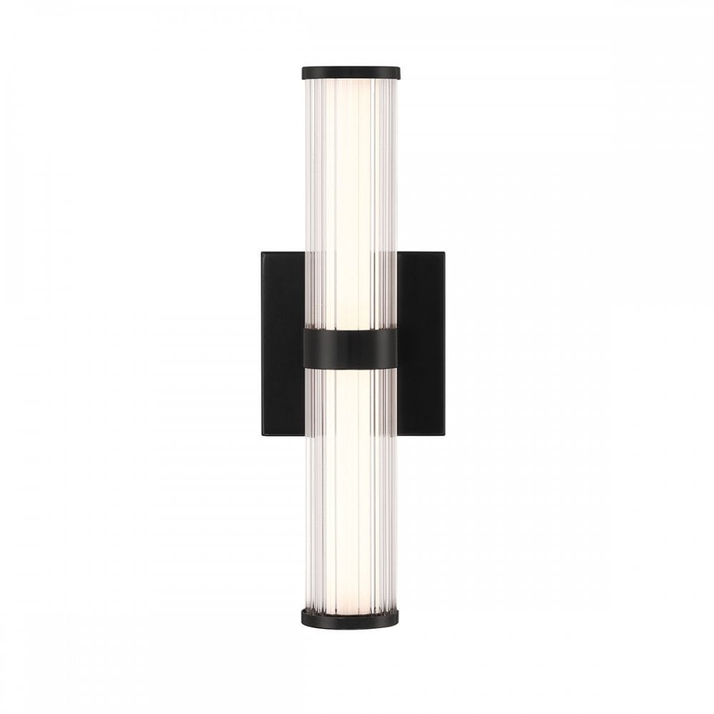 QN-FAYTON-S-BK Fayton Outdoor Small LED Wall Light Matte Black