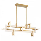 QN-INIZIO-LP-M-BG Inizio LED Linear Pendant Medium Brushed Gold