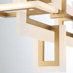 QN-INIZIO-LP-M-BG Inizio LED Linear Pendant Medium Brushed Gold