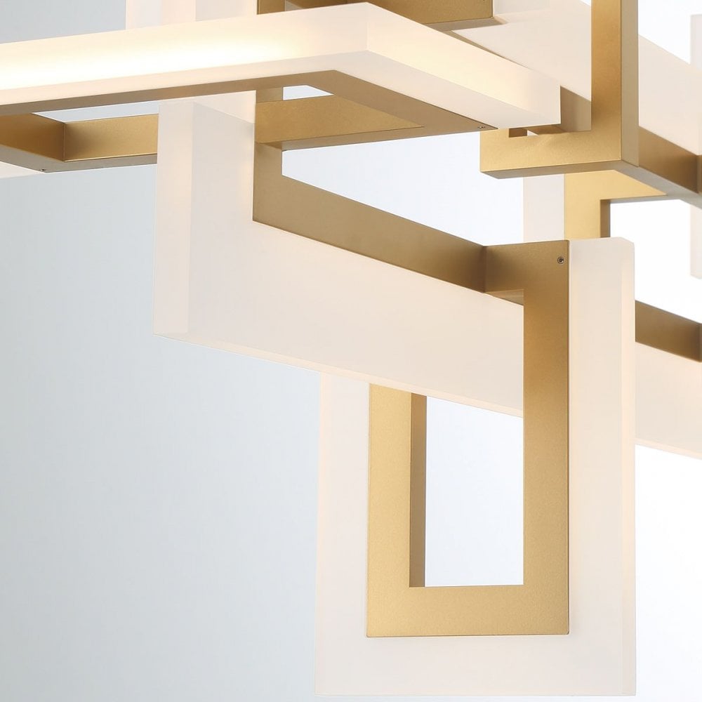 QN-INIZIO-LP-M-BG Inizio LED Linear Pendant Medium Brushed Gold