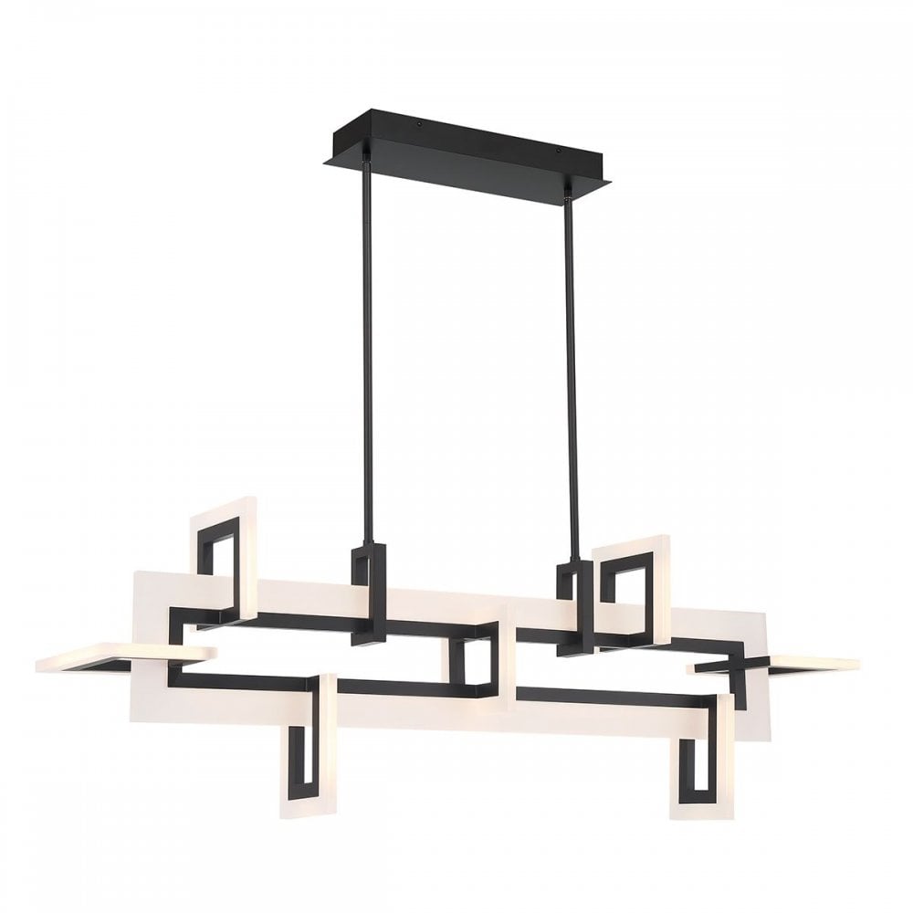 QN-INIZIO-LP-M-BK Inizio LED Linear Pendant Medium Matte Black