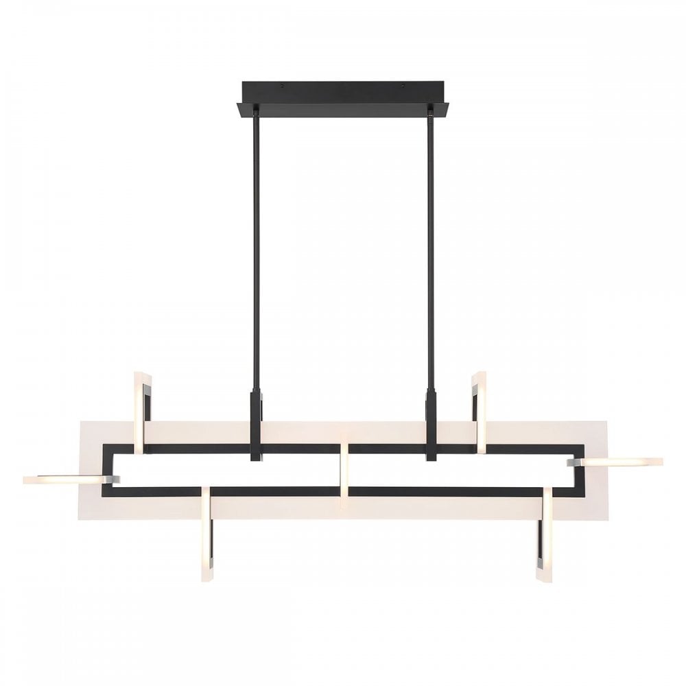 QN-INIZIO-LP-M-BK Inizio LED Linear Pendant Medium Matte Black