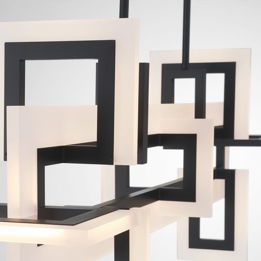 QN-INIZIO-LP-M-BK Inizio LED Linear Pendant Medium Matte Black