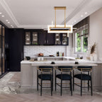 QN-INIZIO-LP-S-BG Inizio LED Linear Pendant Small Brushed Gold