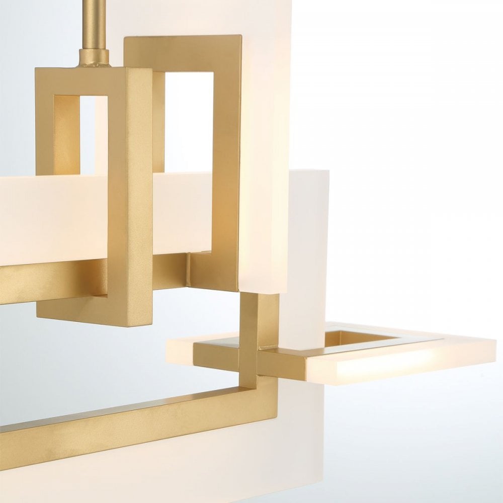 QN-INIZIO-LP-S-BG Inizio LED Linear Pendant Small Brushed Gold