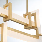 QN-INIZIO-LP-S-BG Inizio LED Linear Pendant Small Brushed Gold